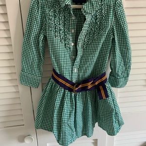 Ralph Lauren Green fall dress 2T